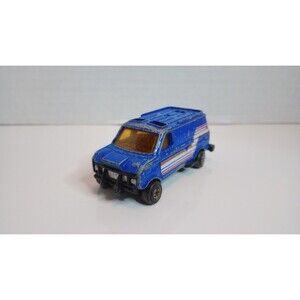 Vintage KIDCO 1979 Blue Ford Off Road Diecast Toy Van 1:64 Scale Loose